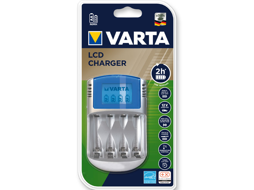 Încărcător LCD VARTA pentru baterii reîncărcabile AA și AAA