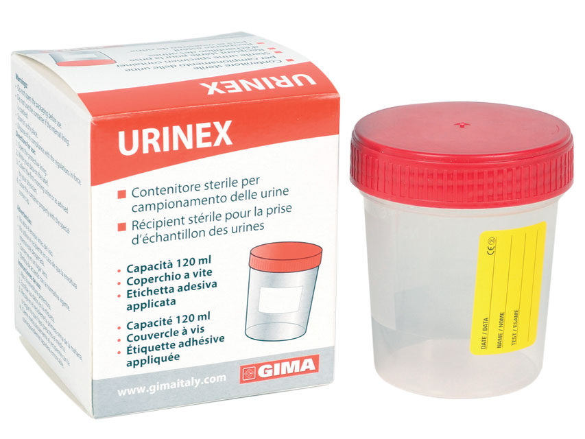 RECIPIENT URINĂ 120 ml în cutie unică - steril