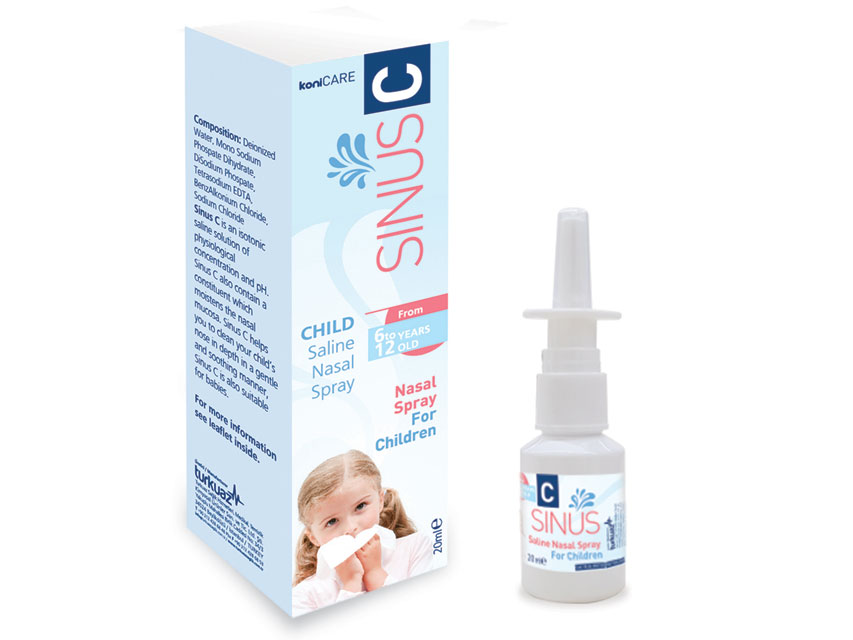 SINUS C SPRAY NASAL SALIN 20 ml pentru copii